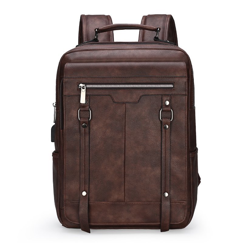 Corvane Leather Backpack
