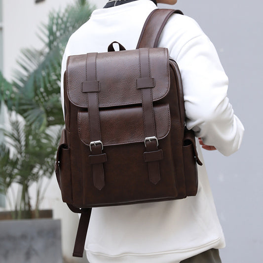 Mavelle Men's Leather Backpack