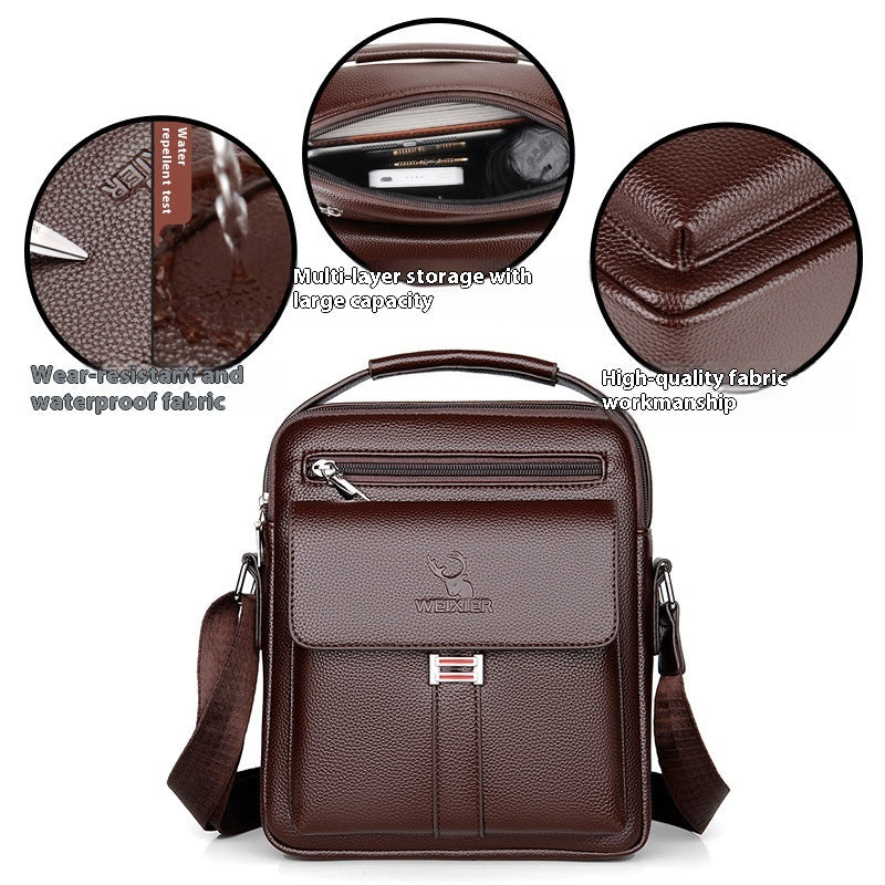 Selvian Men's Leather Bag