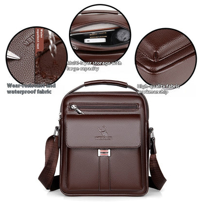 Selvian Men's Leather Bag