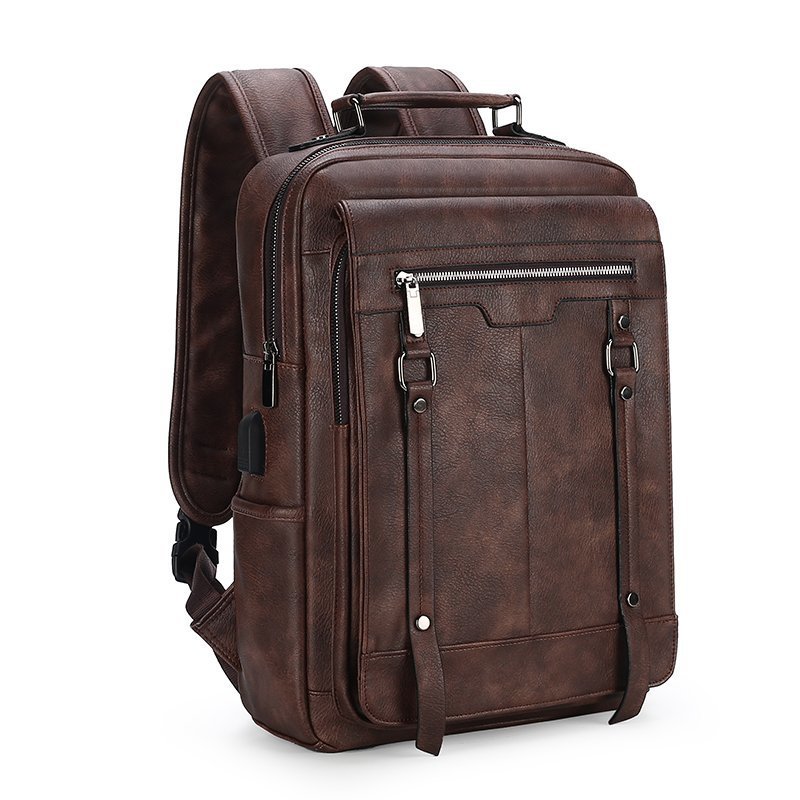 Corvane Leather Backpack