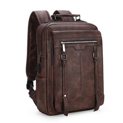 Corvane Leather Backpack
