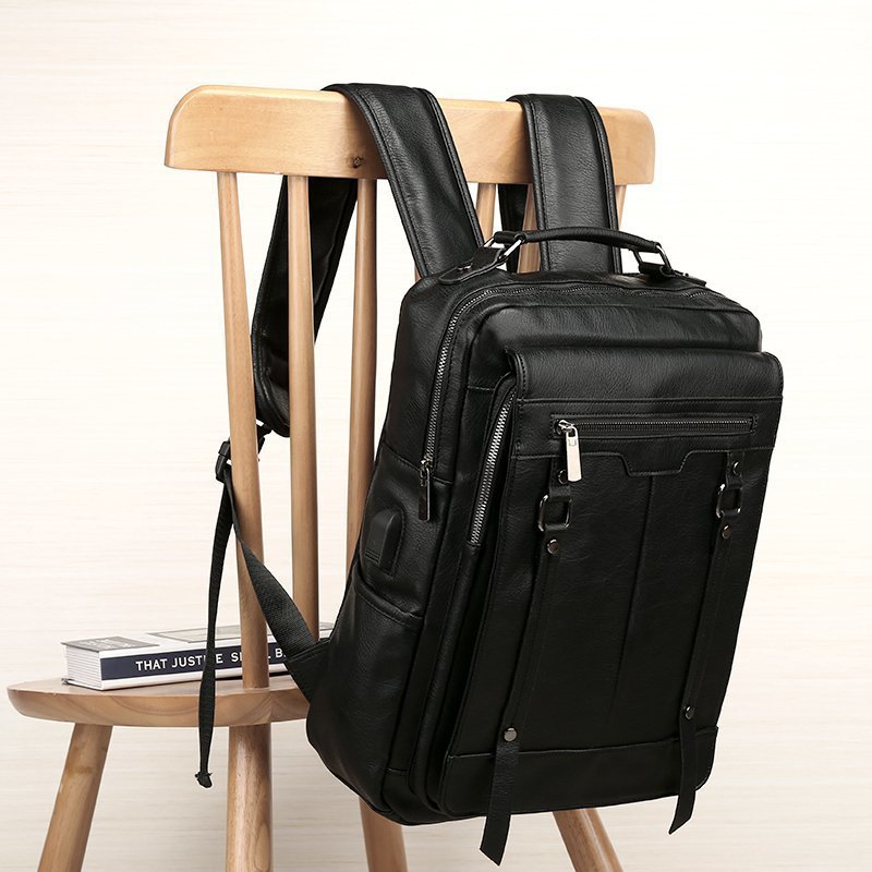 Corvane Leather Backpack