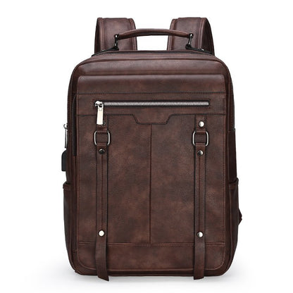 Corvane Leather Backpack